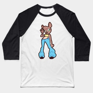 Deer Girl Baseball T-Shirt